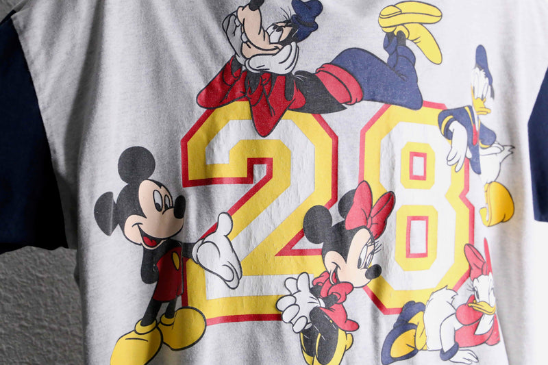 disney character print baseball shirt