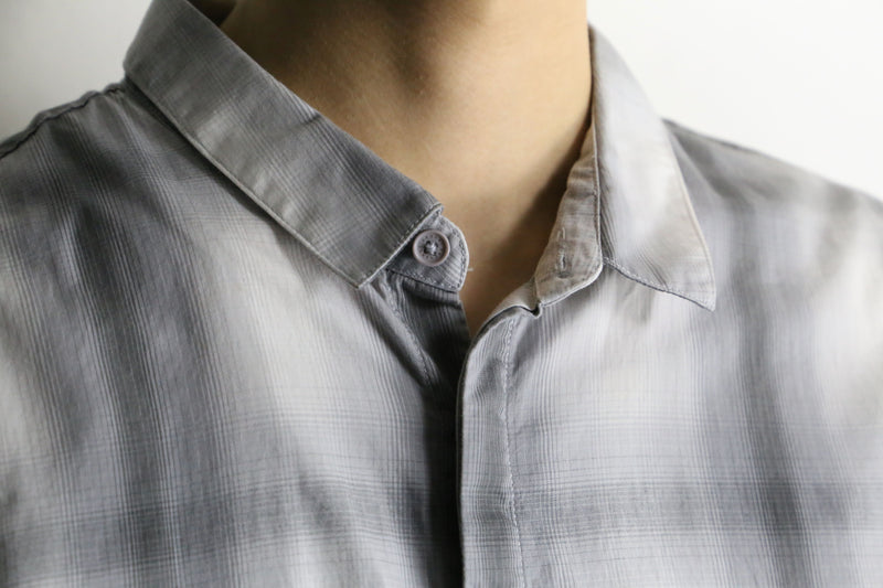 "ARMANI EXCHANGE" ombre check shirt