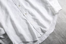 1970s woven pattern BD white shirt