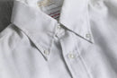1970s woven pattern BD white shirt