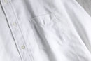 1970s woven pattern BD white shirt