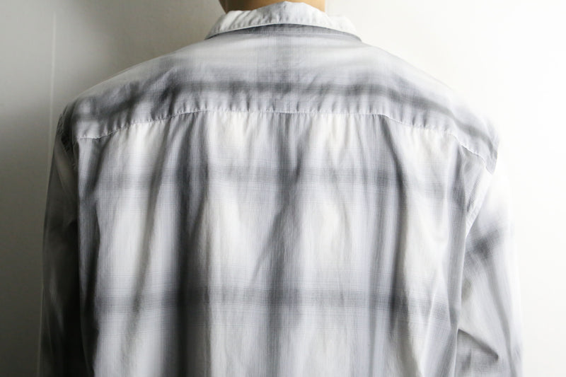 "ARMANI EXCHANGE" ombre check shirt