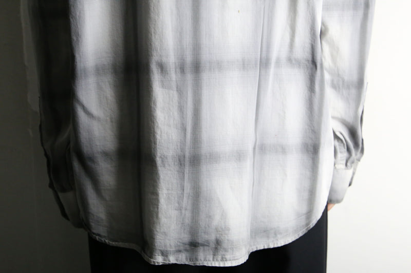 "ARMANI EXCHANGE" ombre check shirt