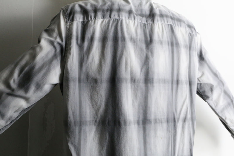 "ARMANI EXCHANGE" ombre check shirt