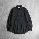 minimal western black shirt