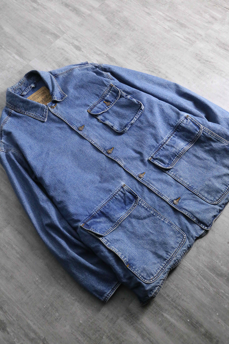1980-90s Levi's denim coverall jacket
