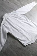 1970s woven pattern BD white shirt
