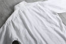 1970s woven pattern BD white shirt