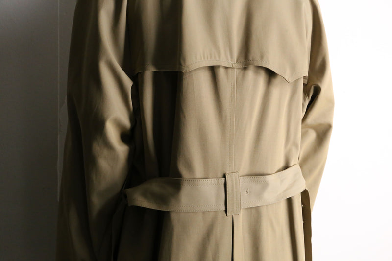 beige color 2way trench coat