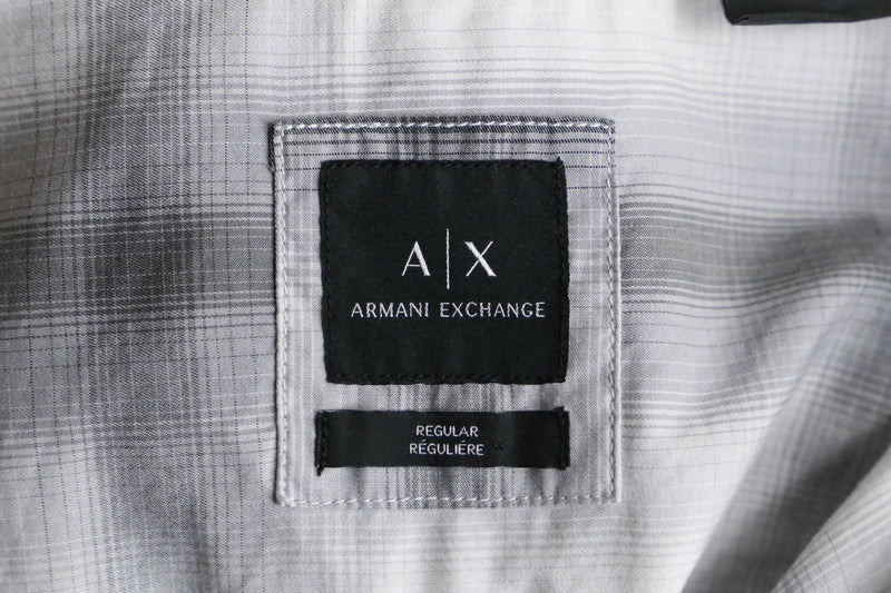 "ARMANI EXCHANGE" ombre check shirt