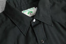 minimal western black shirt