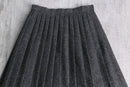Wool Touch Pleated Skirt