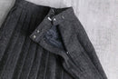 Wool Touch Pleated Skirt