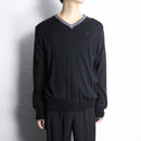 “TRUSSARDI Jeans” V-neck wool knit