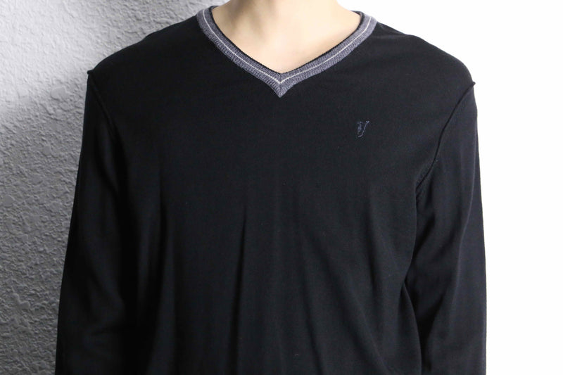 “TRUSSARDI Jeans” V-neck wool knit