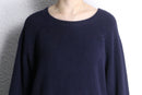 “LAND’S END” navy raglan sleeve cotton knit