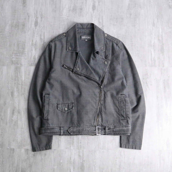 gren check cotton rider's short jacket