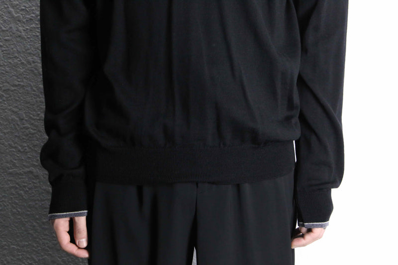 “TRUSSARDI Jeans” V-neck wool knit