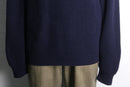 “LAND’S END” navy raglan sleeve cotton knit
