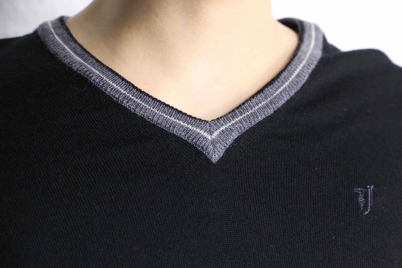 “TRUSSARDI Jeans” V-neck wool knit