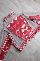 ''Re:make''rug fringe design short jacket