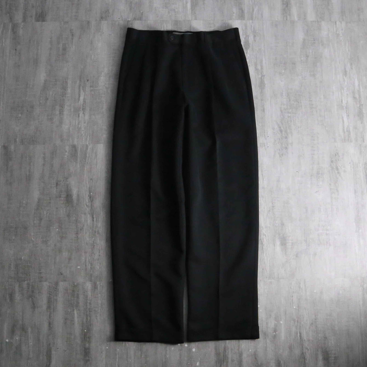 1990s PELLY ELLIS 2tuck black slacks