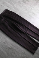 1970-80s 3tuck stripe wide slacks