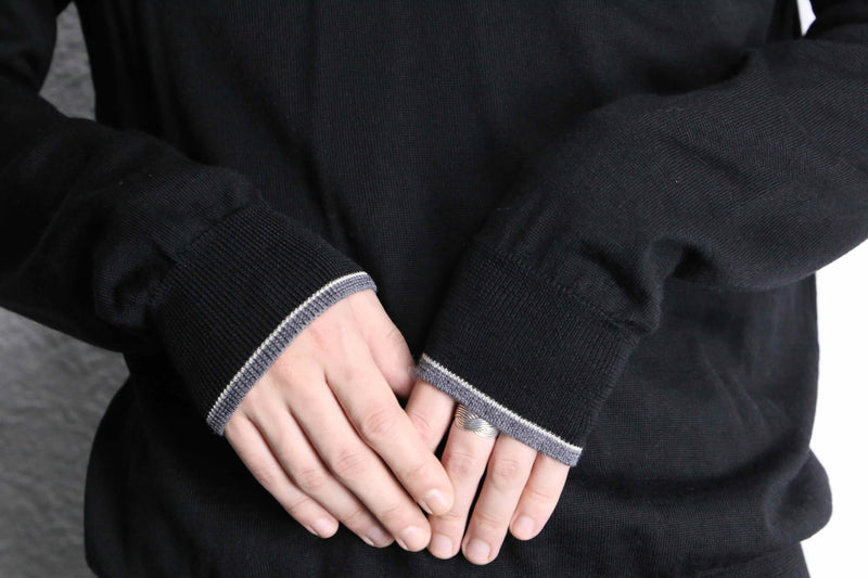 “TRUSSARDI Jeans” V-neck wool knit