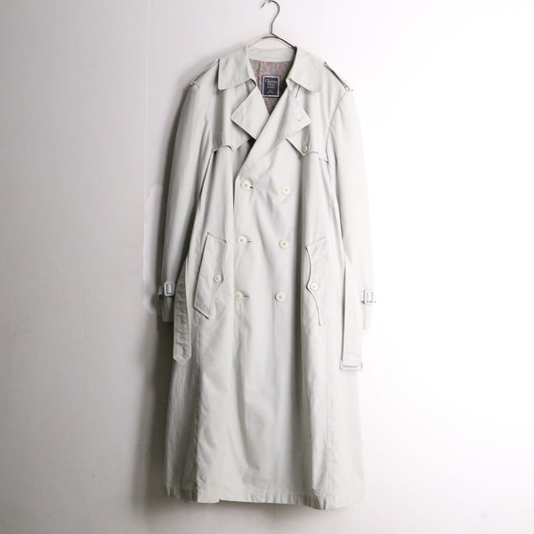 “Christian Dior” white torn trench coat