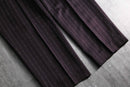 1970-80s 3tuck stripe wide slacks