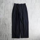 vintage 1tuck deep navy wool trousers