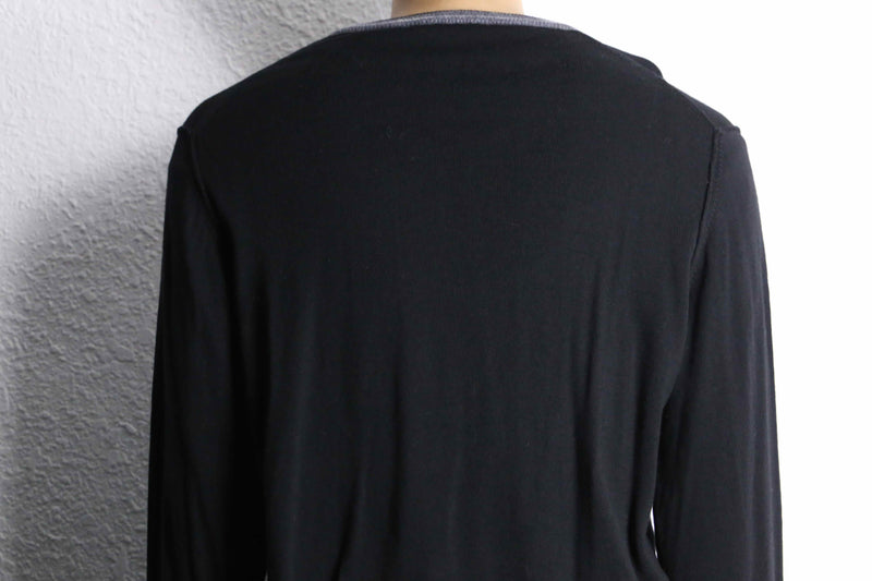 “TRUSSARDI Jeans” V-neck wool knit