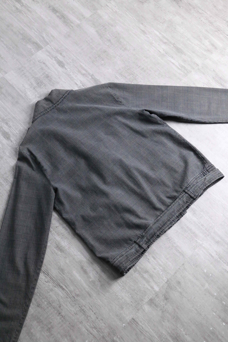 gren check cotton rider's short jacket