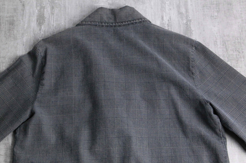 gren check cotton rider's short jacket