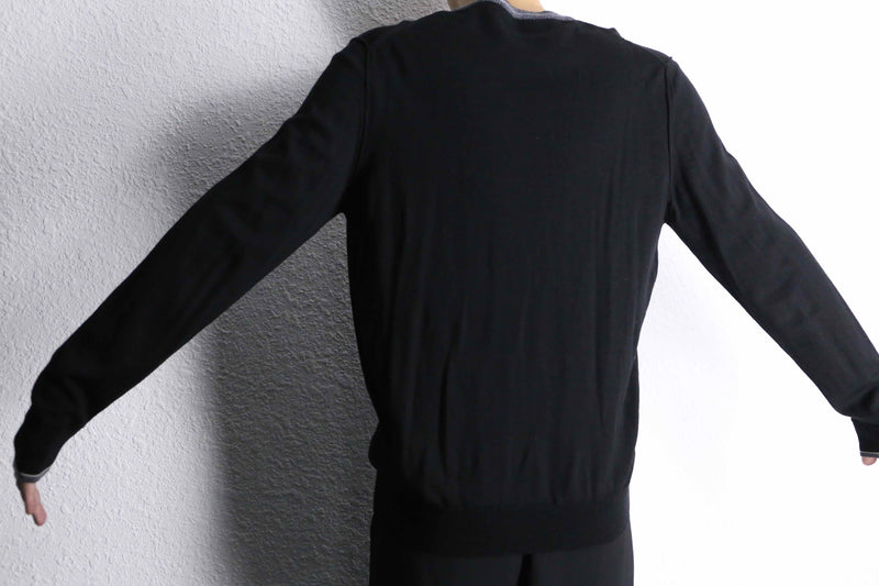 “TRUSSARDI Jeans” V-neck wool knit