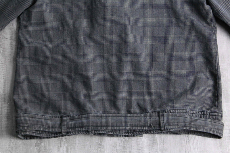gren check cotton rider's short jacket