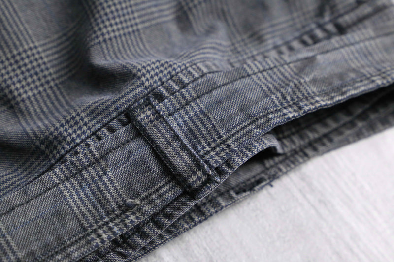 gren check cotton rider's short jacket