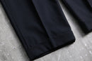vintage 1tuck deep navy wool trousers
