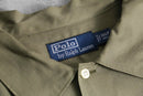 1990s Polo by Ralph Lauren mix fabric herringbone 3XLT loose shirt