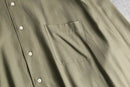 1990s Polo by Ralph Lauren mix fabric herringbone 3XLT loose shirt