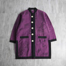 melody design purple shirt jacket