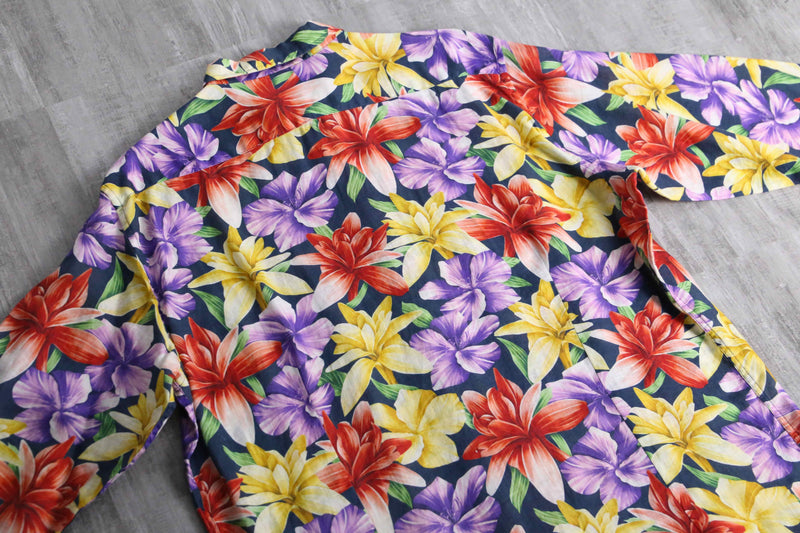 2000s ETRO L/S linen aloha shirt