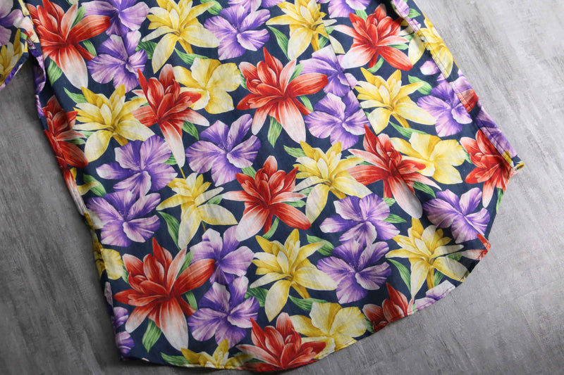 2000s ETRO L/S linen aloha shirt