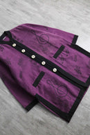 melody design purple shirt jacket