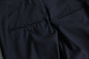 vintage 1tuck deep navy wool trousers