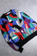 mulch pattern cotton knit