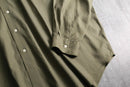 1990s Polo by Ralph Lauren mix fabric herringbone 3XLT loose shirt