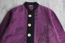 melody design purple shirt jacket