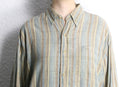 mint blue stripe cotton shirt.
