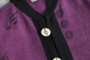 melody design purple shirt jacket